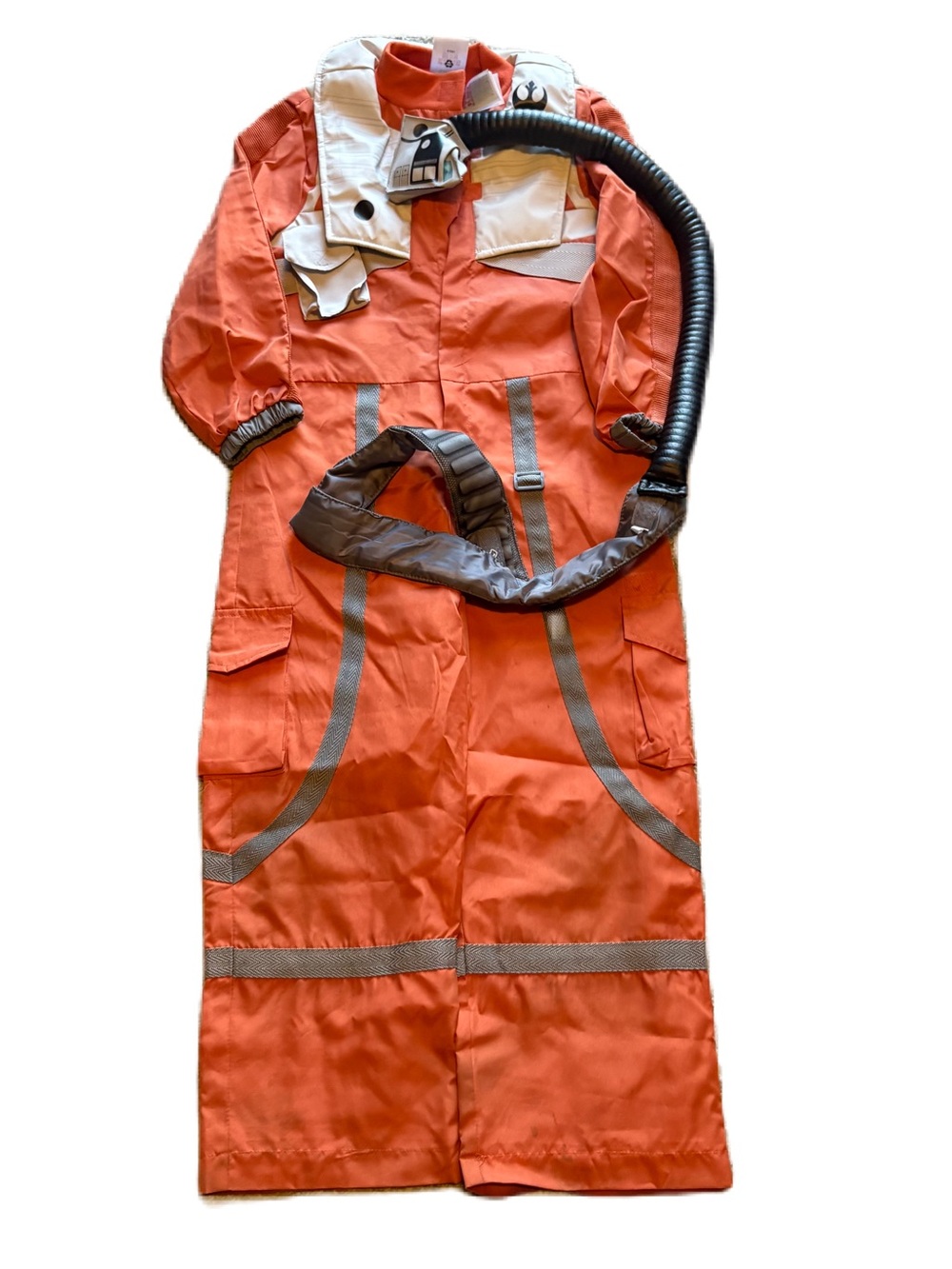 Disney Star Wars X-Wing Pilot Costume Imperial Fighter Sz 5/6 Orange